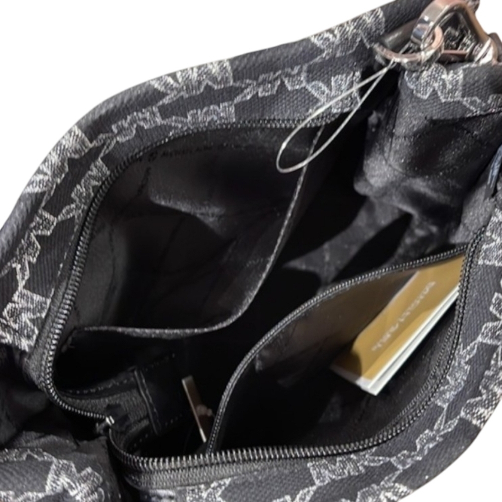 MICHAEL KORS MIRELLA SMALL shopper signature LOGO TOP ZIP black multi CROSSBODY - Picture 8 of 8